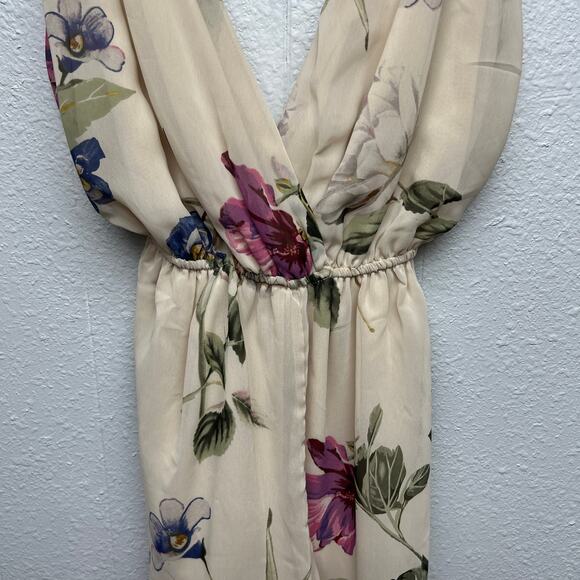 Mahina Floral Feminine Beach Coquette Chic Boho Romantic Womens Romper Small - Picture 4 of 14